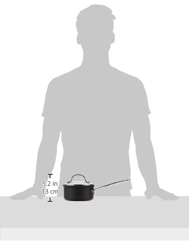 Cuisinart 1-Quart Saucepan, Chef's Classic Nonstick Hard Anodized Saucepan w/Cover, 619-14