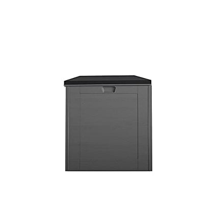 Cosco Outdoor Living 88180BGY1E Cosco Outdoor Patio Storage, Extra Large, 180 Gallons, Charcoal Deck Box, Black/Gray