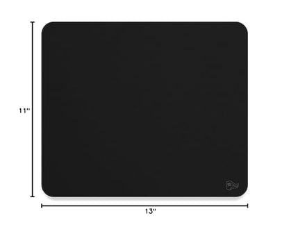 Glorious Large Gaming Mouse Mat/Pad - Stealth Edition - Stitched Edges, Black Cloth Mousepad | 11"x13" (G-L-Stealth)
