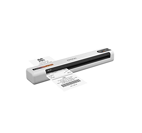 Epson RapidReceipt RR-60 Mobile Color Receipt & Document Scanner with ScanSmart AI PRO Receipt Management & PDF Software for PC & Mac