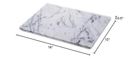 JEmarble Pastry Board 12x16 inch with Non-Slip Rubber Feets for Stability Perfect for Keep the Dough Cool and Chocolate Tempering(Premium Quality)