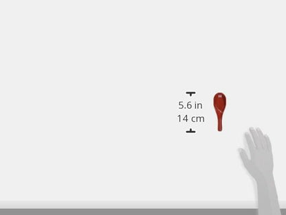 JapanBargain 2384, Chinese Soup Spoons Asian Japanese Chinese Wonton Soba Rice Pho Ramen Noodle Soup Spoons, Black/Red, Set of 2