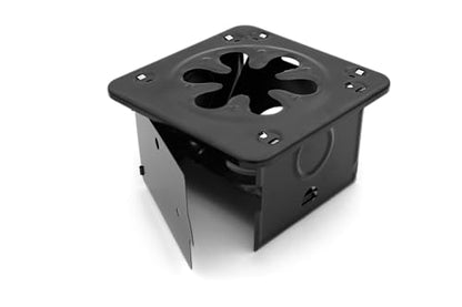 Coghlan's Portable Folding Camp Stove – Compact, Lightweight Steel Cooking Stove for Camping, Backpacking, Hiking, or Emergency Use – Uses Canned Heat or Fuel Tablets, Black