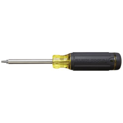Klein Tools 32307 Multi-bit Tamperproof Screwdriver, 27-in-1 Tool with Torx, Hex, Torq and Spanner Bits with 1/4-Inch Nut Driver