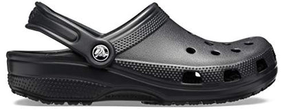 Crocs Unisex-Adult Classic Clogs, Black, 3 Men/5 Women