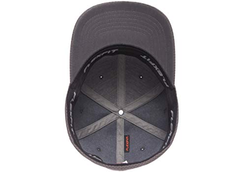 Flexfit Men's Cool & Dry 3D Hexagon Jersey, Dark Grey, Small/Medium