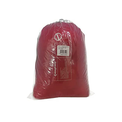 KingCamp Ultralight Camping Blanket, Packable Down Alternative Puffy Wearable Blankets Weatherproof Warm Package Quilt with Snap Buttons for Outdoor Hiking Travel Picnic Stadium (69"L x 53"W CRIMSON)