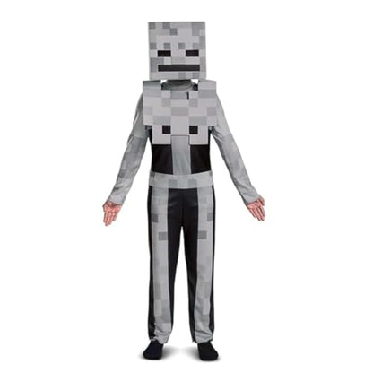 Disguise Minecrafts Skeleton Costume, Officially Licensed Minecraft Costume for Kids, (10-12)