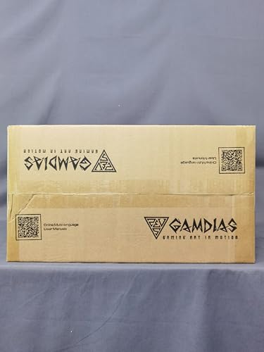 GAMDIAS White RGB Gaming ATX Mid Tower Computer PC Case with Side Tempered Glass Panel and a Magnetic Dust Filter & 3 Built-in 120mm ARGB Fans