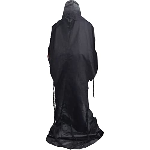 Haunted Hill Farm Soul Sucker Demon Reaper with Child by Tekky, Motion-Activated Talking Halloween Animatronic for Creepy Indoor or Covered Outdoor Halloween Decorations, Plug-in or Battery Operated