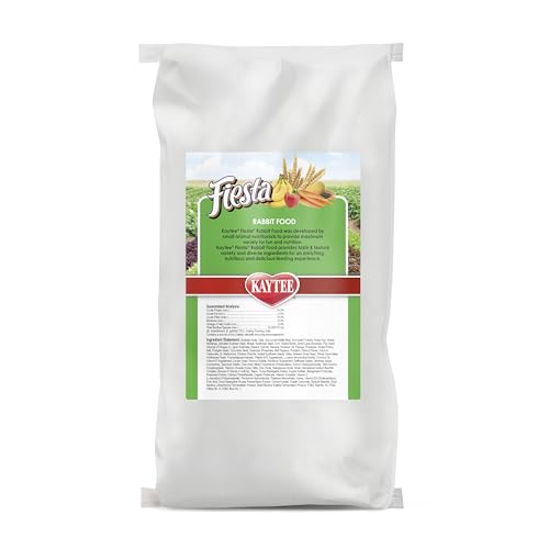 Kaytee Fiesta Rabbit Food, Nutritious and Fun Blend, Supports Dental Health and Digestion, 20 pounds