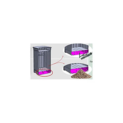 Keter Delivery Box for Porch with Lockable Secure Storage Compartment to Keep Packages Safe, One Size, Brown