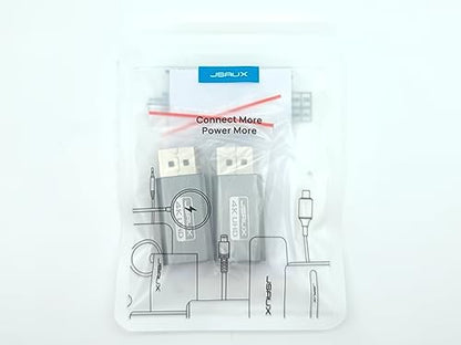 JSAUX 4K DisplayPort to HDMI Adapter 2-Pack, DP PC to HDMI Monitor Converter Video UHD 2K@120Hz,4K@30 DP to HDTV Male to Female Uni-Directional Adapter Compatible with Dell, Lenovo, HP,GPU, AMD -Grey