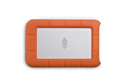 LaCie Rugged Mini 2TB External Hard Drive Portable HDD - USB 3.0/ 2.0 Compatible, Drop Shock Dust Rain Resistant Shuttle Drive, For Mac And PC Computer (LAC9000298), orange