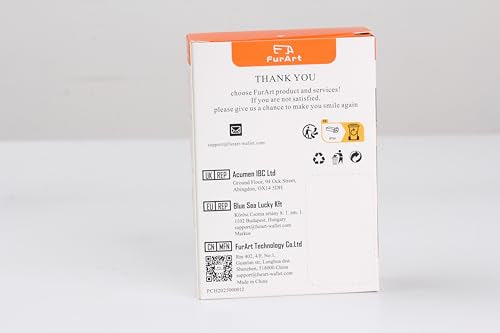 FurArt Zipper Wallet Women, RFID Blocking Credit Card Wallet, Business Card Holder, Compact Size KeyChain Wallet