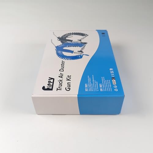Fippy Truck Air Duster Gun with 5 Metre Recoil Air Hose, Air Seat Blow Dust Gun Heavy Duty Air Gun Cleaning Kit for Truck Semi Trailers