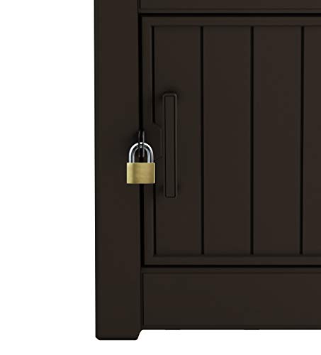 Keter Delivery Box for Porch with Lockable Secure Storage Compartment to Keep Packages Safe, One Size, Brown