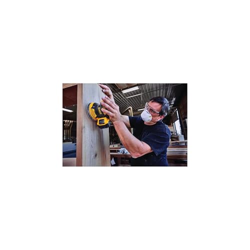 DEWALT 20V MAX Orbital Sander Cordless, 5-Inch Sander Tool, 2.Ah, 8,000-12,000 OPM, Variable Speed Dial, Storage Bag, Battery and Charger Included (DCW210D1)