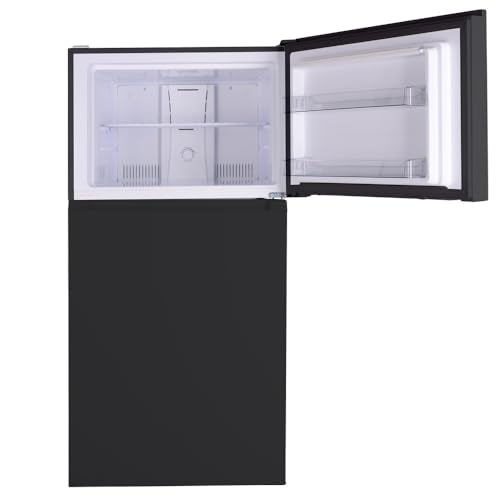 Kenmore 33 in. 20.5 cu. ft. Capacity Refrigerator/Freezer with Full-Width Adjustable Glass Shelving, Humidity Control Crispers, ENERGY STAR Certified, Black