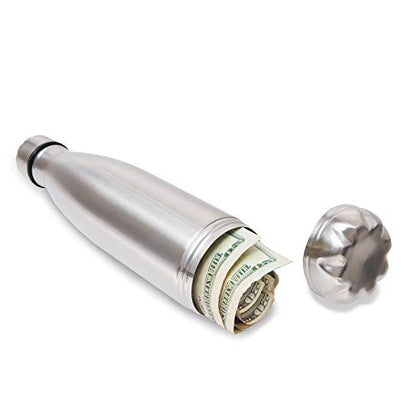 Diversion Water Bottle Can Safe by Stash-it, Stainless Steel Tumbler with Hiding Spot for Money, Discreet Decoy for Travel or at Home, Bottom Unscrews to Store your Valuables