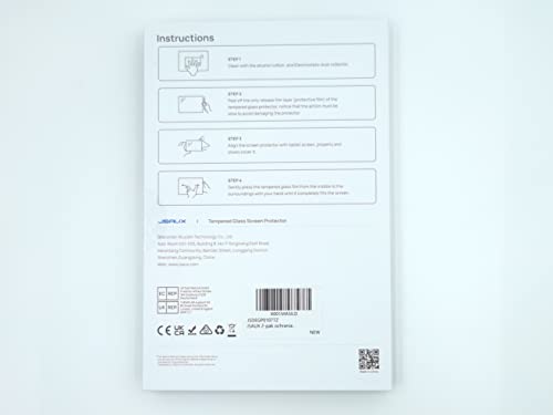 JSAUX 2-Pack Screen Protector for Steam Deck, Ultra HD Glass Protector 9H Hardness Easy to Install with Guiding Frame Scratch Resistant Tempered Glass for Steam Deck OLED, Come with Toolkits