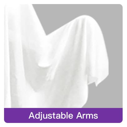 4 Pack Halloween Hanging Ghosts, 27.5" Cute Flying Ghost Decorations for Front Yard Patio Lawn Garden Party Décor and Holiday Decorations