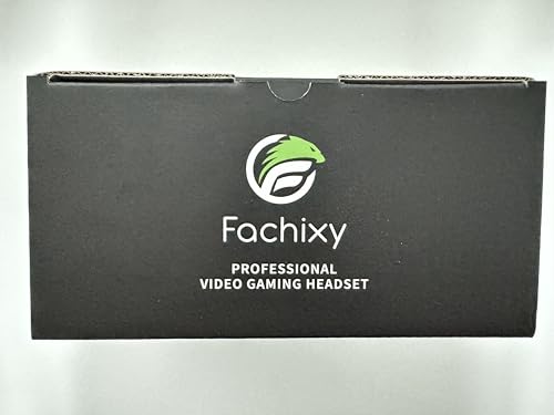 Fachixy FC100 Gaming Headset with Microphone for PS4, PS5, Switch, Xbox, PC, Mac, Gamer Headset with RGB Light, Computer Headphones with Mic