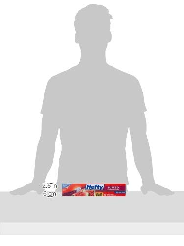 Hefty Slider Jumbo Storage Bags, 2.5 Gallon Size, 12 Count