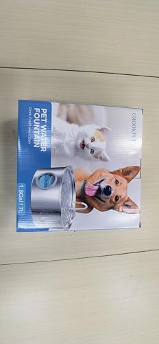 Dog Water Fountain for Large Dogs: 7L/236oz/1.8G Dog Fountain Stainless Steel - Big Cat Drinking Fountain Indoor - Super Quiet Water Fountain for Dogs Inside - for Large Dog Cats & Multi-Pet Home