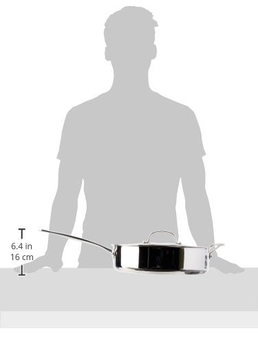 Cuisinart Stainless Steel, 5.5 Quart Sauté Pan w/ Cover, Helper Handle, Chef's Classic, 733-30H
