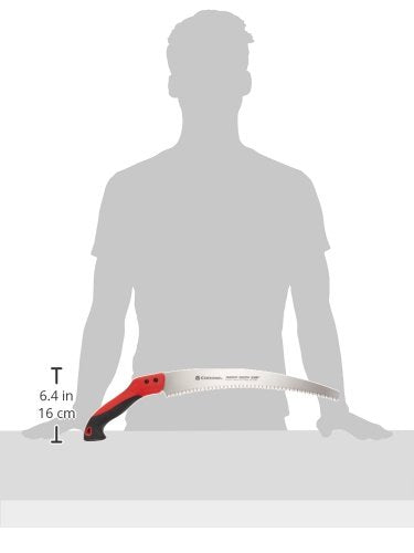 Corona Tools 14-Inch RazorTOOTH Pruning Saw | Tree Saw Designed for Single-Hand Use | Curved Blade Hand Saw | Cuts Branches Up to 8" in Diameter | RS 7395, Red/Black