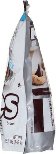 HERSHEY'S HUGS & KISSES Milk Chocolate and White Creme Candy Family Pack, 15.6 oz