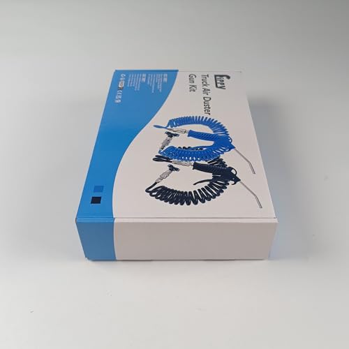 Fippy Truck Air Duster Gun with 5 Metre Recoil Air Hose, Air Seat Blow Dust Gun Heavy Duty Air Gun Cleaning Kit for Truck Semi Trailers