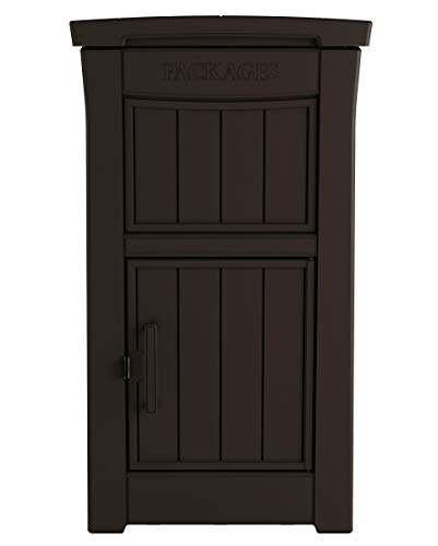 Keter Delivery Box for Porch with Lockable Secure Storage Compartment to Keep Packages Safe, One Size, Brown