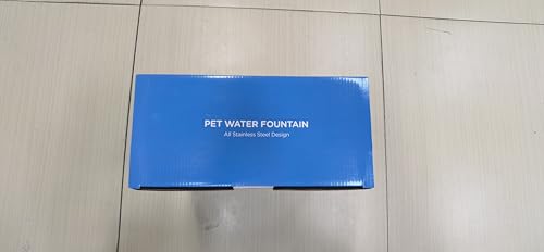 Dog Water Fountain for Large Dogs: 7L/236oz/1.8G Dog Fountain Stainless Steel - Big Cat Drinking Fountain Indoor - Super Quiet Water Fountain for Dogs Inside - for Large Dog Cats & Multi-Pet Home