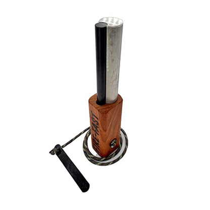 Fire-Fast Trekker. Best Emergency Waterproof Survival Fire Starter. Magnesium and Euro Fire Steel Ferro Rod. Compact Durable Tool for Bushcraft, Camping, Backpacking, Hiking, Hunting, or Bug Out Bag.
