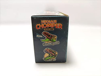 DINOBROS Dinosaur Chomper Toys for Kids with 3 Roar Sounds and Light Jurassic Dinosaurs Grabber Claw T-Rex Reacher Robot Hand Pincher Dino Snapper