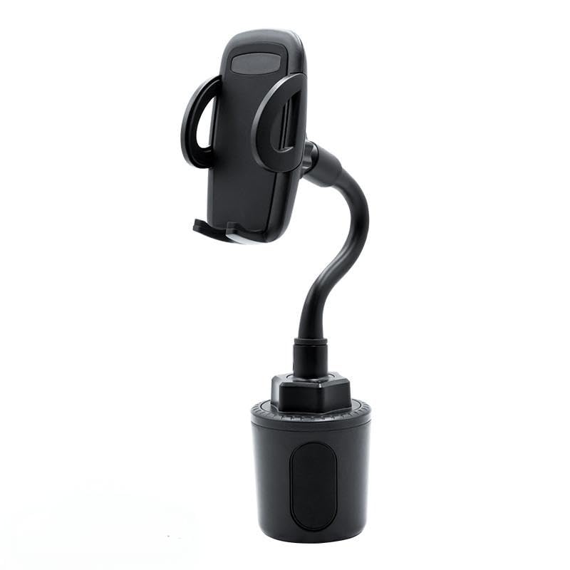 Cup Car Phone Holder for Car,Universal Adjustable Gooseneck Car Phone Holder - 360° Rotatable Dashboard Clip Mount for Smartphones 4-7.5 Inches,Black.