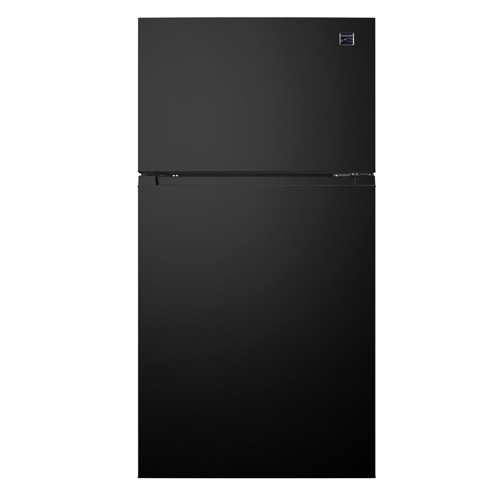 Kenmore 33 in. 20.5 cu. ft. Capacity Refrigerator/Freezer with Full-Width Adjustable Glass Shelving, Humidity Control Crispers, ENERGY STAR Certified, Black