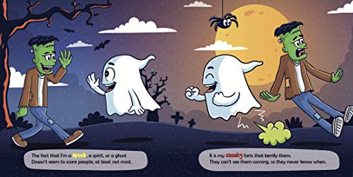 Gus the Gassy Ghost: A Funny Rhyming Halloween Story Picture Book for Kids and Adults About a Farting Ghost, Early Reader (Farting Adventures)
