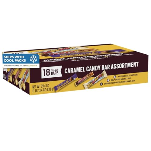 Hershey Assorted Caramel Candy Box, 29.4 oz (18 Pieces)