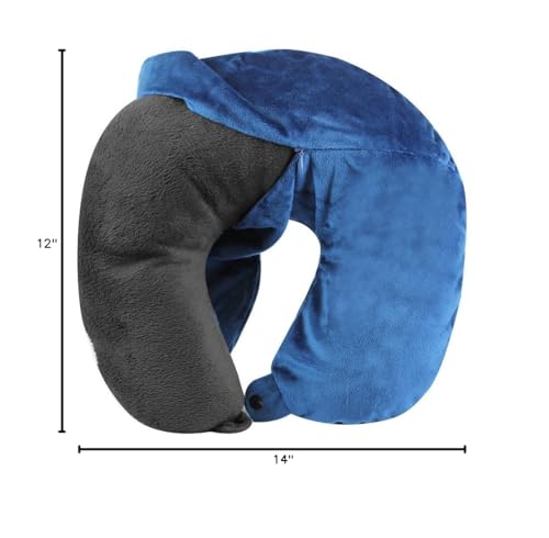 Cloudz Washable Travel Neck Pillow Cover - Blue