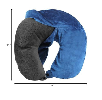 Cloudz Washable Travel Neck Pillow Cover - Blue