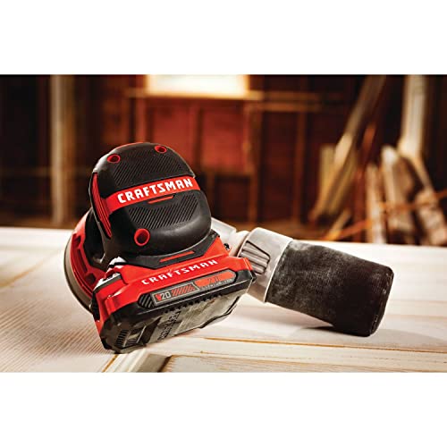 CRAFTSMAN V20 Orbital Sander, Cordless, 12,000 OPM, Bare Tool Only (CMCW220B)