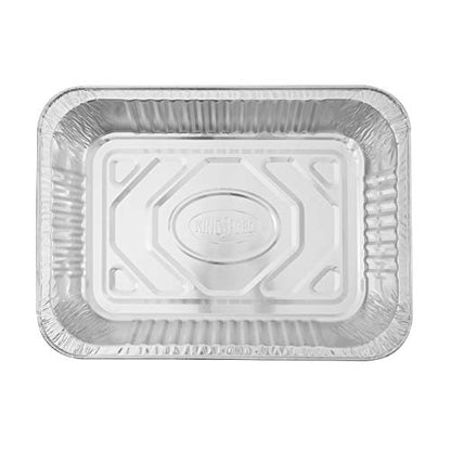 Kingsford Heavy Duty Large Aluminum Pans - Disposable Aluminum Pans for Cooking, Baking, Grilling, Frying & Roasting - Ideal Disposable Chafing Dish, Broiler, & Outdoor Tray 4 Count, (Pack of 1)