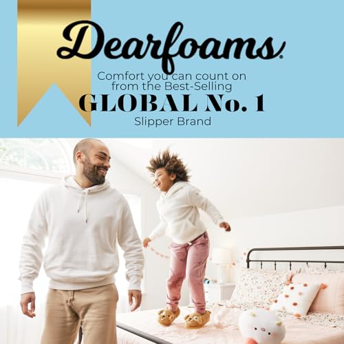 Dearfoams Kids Toddlers Whimsical Animal Critter Washable Slipper, Purple Unicorn, 13 US Unisex Big