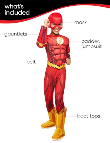 DC Comics Superheroes: The Flash Costume for Kids by Rubies, Boy's Small