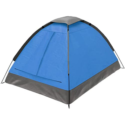 2 Person Camping Tent with Rain Fly and Carrying Bag - Lightweight Outdoor Tent for Backpacking, Hiking, or Beach Use by Wakeman Outdoors (Blue)