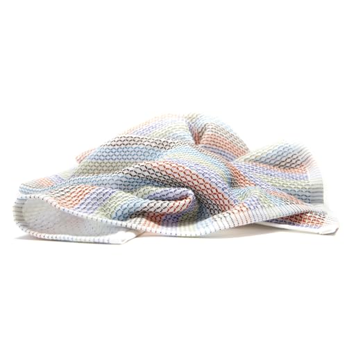 Full Circle Tidy 100% Organic Cotton Dish Cloths, Set of 3, Multicolored