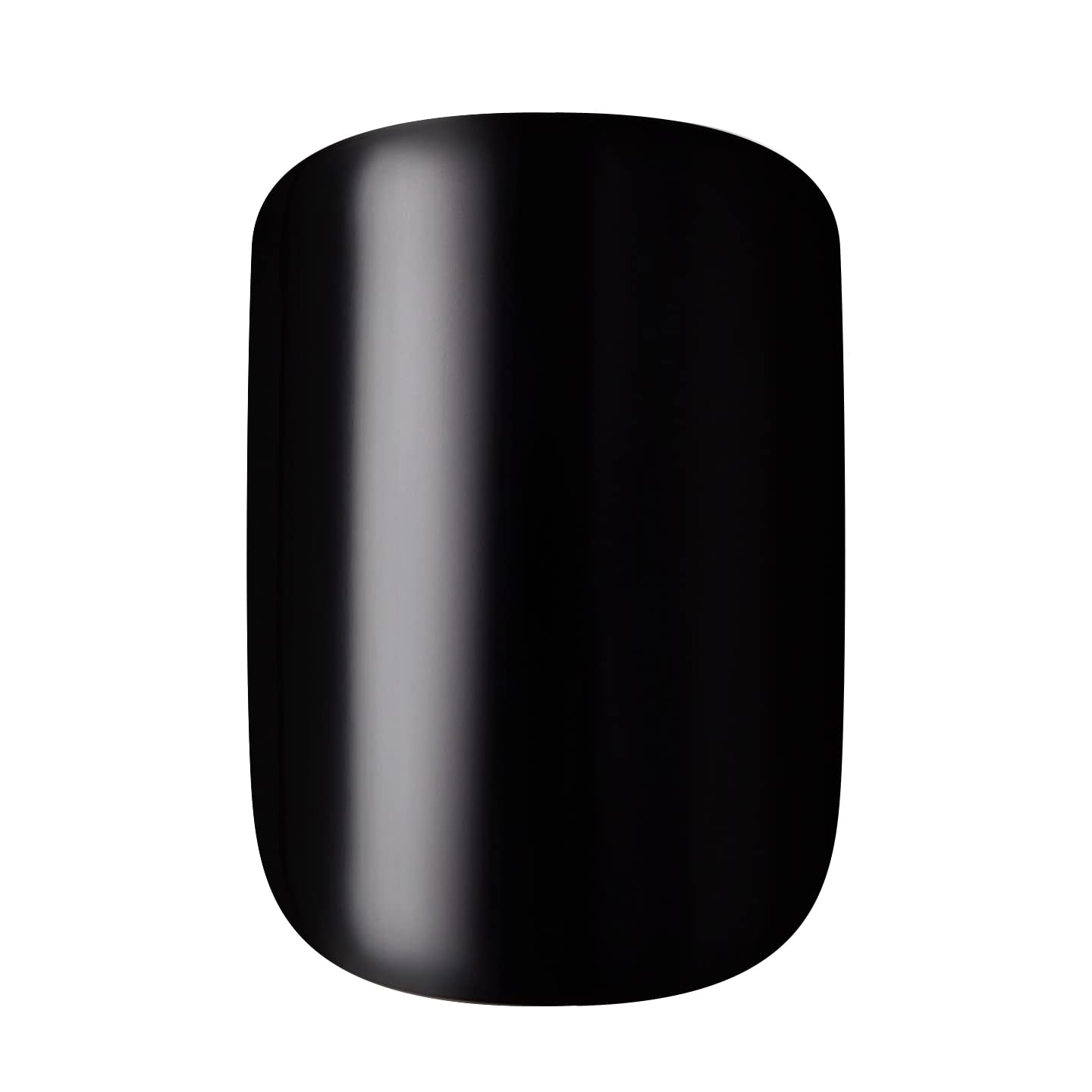 KISS Gel Fantasy Press On Nails, Nail glue included, 'Aim High', Black, Short Size, Squoval Shape, Includes 28 Nails, 2g Glue, 1 Manicure Stick, 1 Mini File, 1 Adhesive Tab